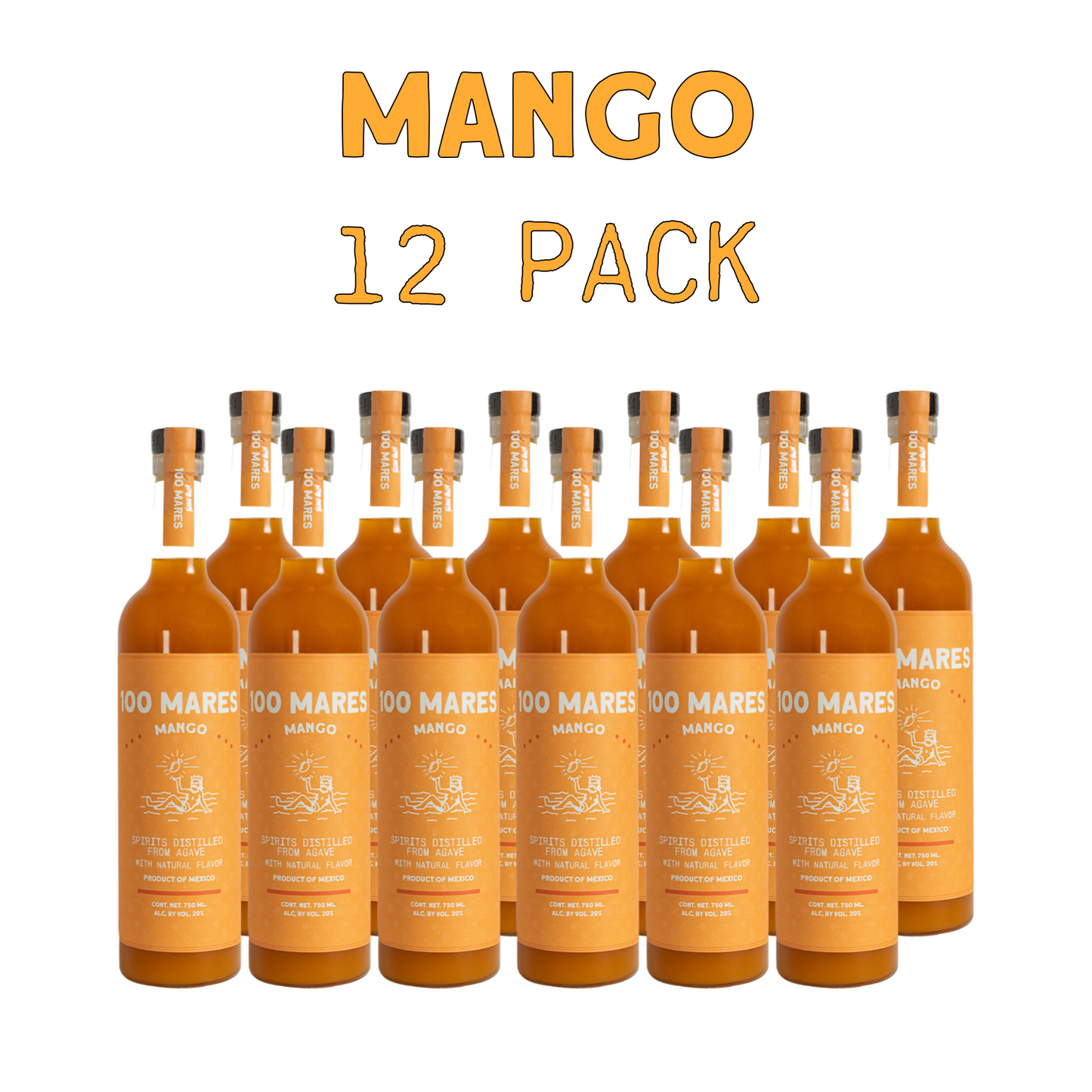 100 MARES Tequila MANGO ( 12 Pack )